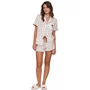 Pijama Curto Aberto Floral Marigold Lua Lua