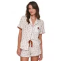 Pijama Curto Aberto Floral Marigold Lua Lua