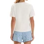 Pijama Curto Coqueiro Listras Azul Babado Cor Com Amor
