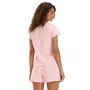 Pijama Curto Feminino Corações Cat e Dog Cor Com Amor