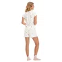 Pijama Curto Feminino Frutinhas Branco Cor Com Amor