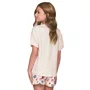 Pijama Curto Feminino Infantil Ursilhos Lua Luá