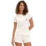 Pijama Curto Feminino Lacinhos Vermelho Cor Com Amor