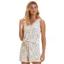 Pijama Curto Floral Delicado Azul Cor Com Amor
