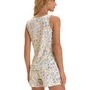 Pijama Curto Floral Delicado Azul Cor Com Amor