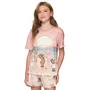 Pijama Curto Infantil Feminino Yoga Bears Lua Luá