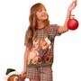 Pijama Curto Infantil Menina Christmas Night Lua Lua