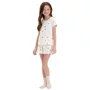 Pijama Curto Infantil Menina Frutinhas Branco Cor Com Amor