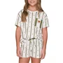 Pijama Curto Infantil Menina In Bear We Trust Lua Lua