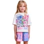Pijama Curto Infantil Menina Stitch E Angel Anime
