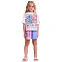 Pijama Curto Infantil Menina Stitch E Angel Anime