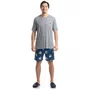 Pijama Curto MAsculino Lyla Ski Mescla Azul Daniela Tombini