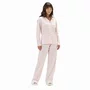 Pijama Feminino Aberto Lacinhos Rosa Cor com Amor