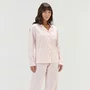 Pijama Feminino Aberto Lacinhos Rosa Cor com Amor