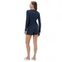 Pijama Feminino Canelado Marinho Corações Cor com Amor