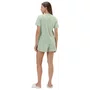 Pijama Feminino Curto Poás e Corações Verde Cor com Amor