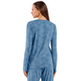 Pijama Feminino Longo Luas Azul Cor Com Amor