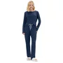 Pijama Feminino Longo Visco Marinho Corações Cor com Amor