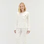 Pijama Feminino Malha Off Micro Ursos Cor com Amor