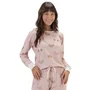 Pijama Feminino Malha Rosê Dogs Cor com Amor