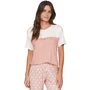 Pijama Feminno Manga Curta Casual Shali Lua Lua