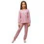 Pijama Infantil Melange Borboleta Rosa Dedeka