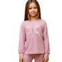 Pijama Infantil Melange Borboleta Rosa Dedeka