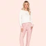 Pijama Jogger Feminino Poá Bordado Lovely Lua Lua
