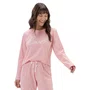 Pijama Jogger Longo Love Poas Rosa Cor Com Amor