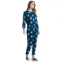 Pijama Jogger Longo Lyla Ski Azul Marinho Daniela Tombini