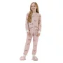 Pijama KIds Malha Rosê Dogs Cor com Amor