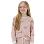 Pijama KIds Malha Rosê Dogs Cor com Amor