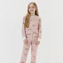 Pijama KIds Malha Rosê Dogs Cor com Amor