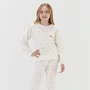Pijama Kids Moletinho Poás e Corações Cor com Amor