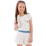 Pijama Kids Shorts Off Urso Polar Cor Com Amor