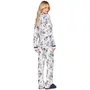 Pijama Longo Aberto Blue Garden Lua Lua