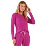 Pijama Longo Canelado Comfy Pink Cor Com Amor