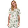 Pijama Longo Casual Flora Verde Lua Lua