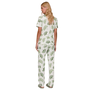 Pijama Longo Casual Flora Verde Lua Lua