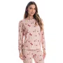 Pijama Longo Cute Love Rosa Daniela Tombini