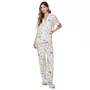 Pijama Longo e Manga Curta Citrino Itália Miss Victtoria