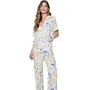 Pijama Longo e Manga Curta Citrino Itália Miss Victtoria