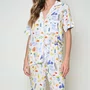 Pijama Longo e Manga Curta Citrino Itália Miss Victtoria