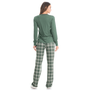 Pijama Longo Enjoy Verde Xadrez Daniela Tombini