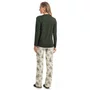 Pijama Longo Figueira Verde Oliva Daniela Tombini