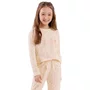 Pijama Longo Infantil Coelhos Fofos Rosa Cor Com AMor