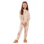 Pijama Longo Infantil Flanelado Coelhos Vintage Cor Com Amor