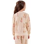 Pijama Longo Infantil Flanelado Coelhos Vintage Cor Com Amor