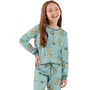 PIjama Longo Infantil Flanelado Juntos Na Neve Cor Com Amor