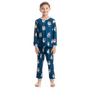 Pijama Longo Infantil Jogger Lyla Ski Azul Marinho Daniela Tombini